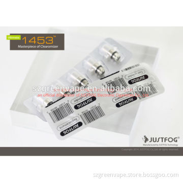 Top quality original justfog 1453 coil cylinder 1453 clearomizer ultimate 1453
